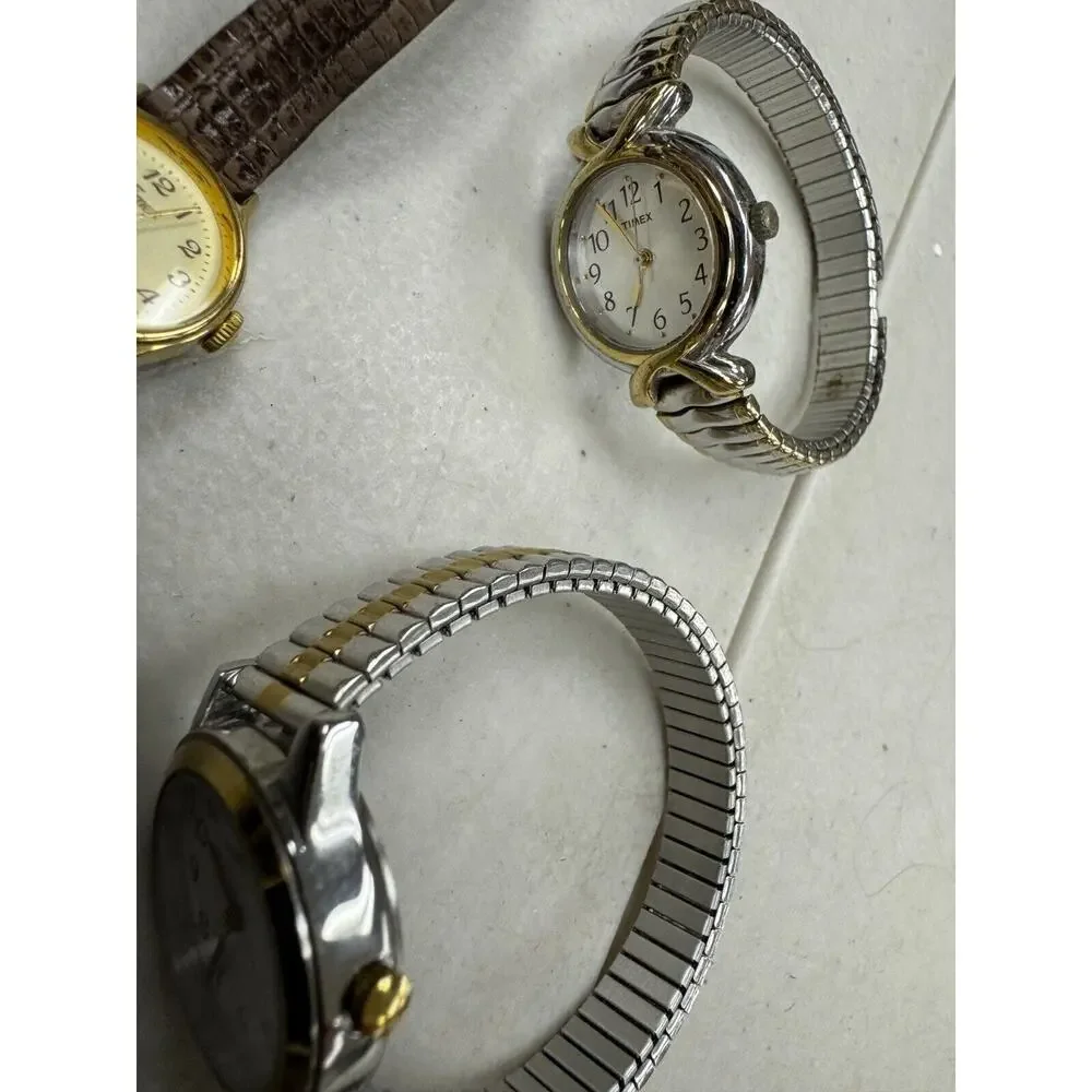 Lot of 10 Vintage Timex Watch Mixed Style For Men's & Women's For Parts/Repair
